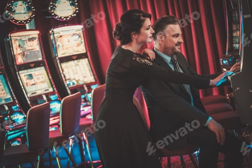 Preview: Coulenear slots machines in a luxury casino interior