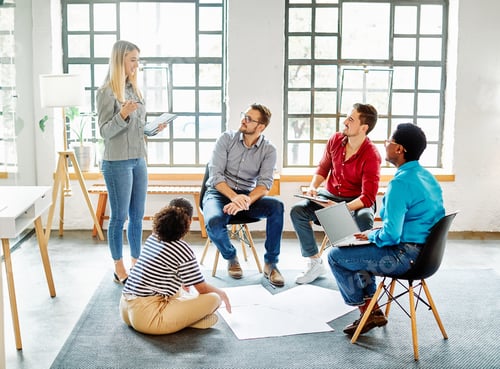 Preview: Young businesspeople having a meeting in the office