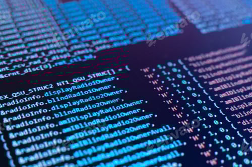 Preview: a macro monitor screen with program code on it, making the new php script