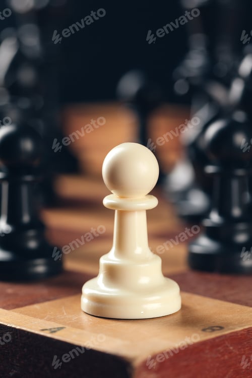 Preview: chess on board business concept. creative photo