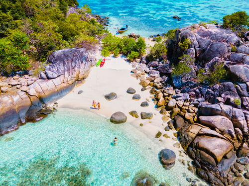 Preview: Kla Island Koh Lipe Thailand a small island of the coast of Ko Lipe with a coral reef