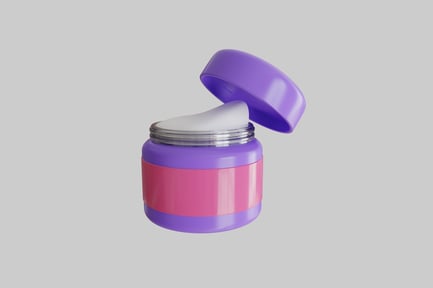 Preview: Purple cream container