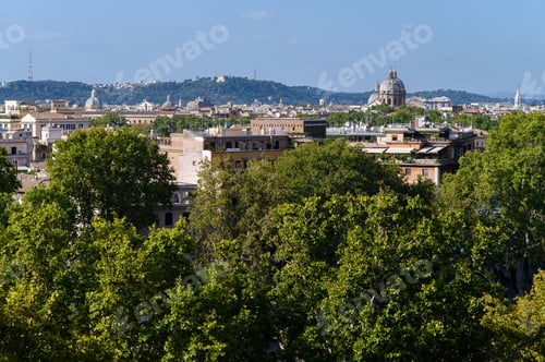 Preview: Rome, Italy. Aerial view of the city center