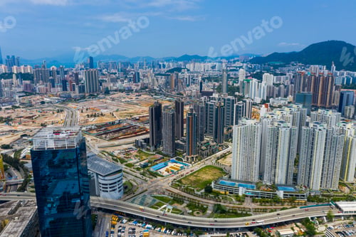 Preview: Kowloon Bay, Hong Kong 12 May 2019: Aerial view Hong Kong city