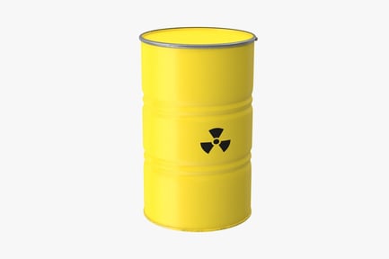 Preview: Yellow Radioactive Waste Barrel