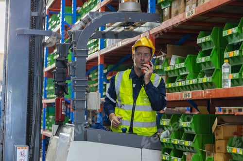 Preview: Store clerks inspect products, warehouses, industrial and logistics supply chains.