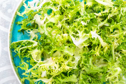 Preview: Frize lettuce salad, fresh frisee. Healthy vegetarian food