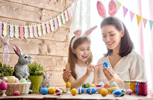 Preview: family preparing for Easter