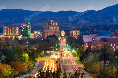 Preview: Bois Idaho, USA Skyline