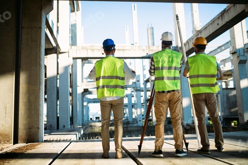 Preview: Picture of construction engineer working on building site