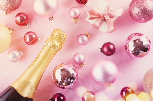 Preview: Christmas party with champagne