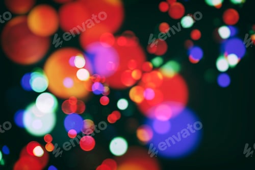Preview: color bokeh with christmas lights