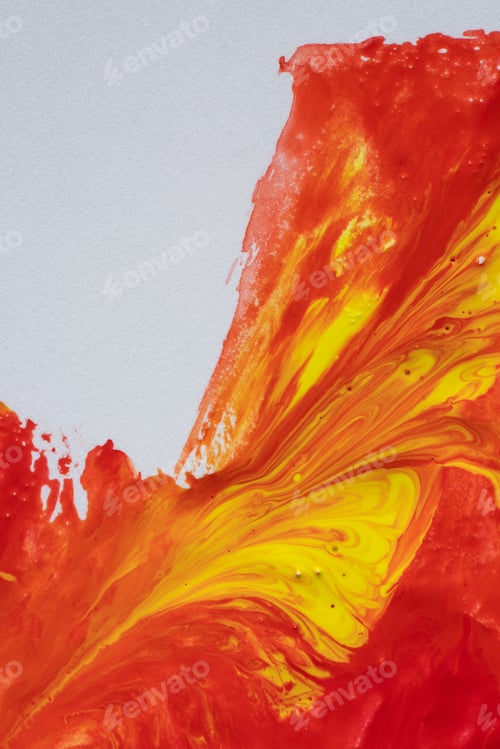 Preview: Abstract flow of liquid paints in mix