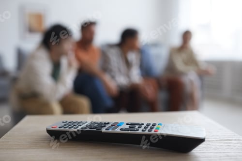 Preview: Close Up of TV Remote Control