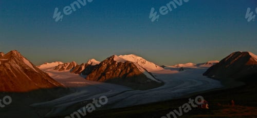 Preview: Beautiful scenery of the lowlands and hills of the middle-east with lakes and snowy surfaces