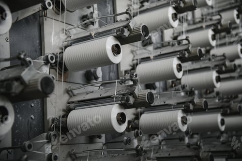 Preview: Production of polypropylene yarn for making bags.