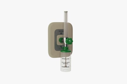 Preview: Oxygen Flowmeter with Humidifier for Medical Therapy