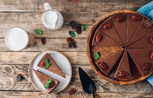 Preview: Chocolate cheesecake with pecans