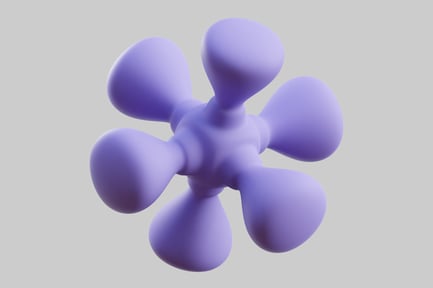 Preview: Purple abstract molecular structure shape