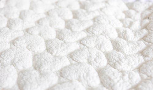 Preview: Close up white texture of baby blanket.
