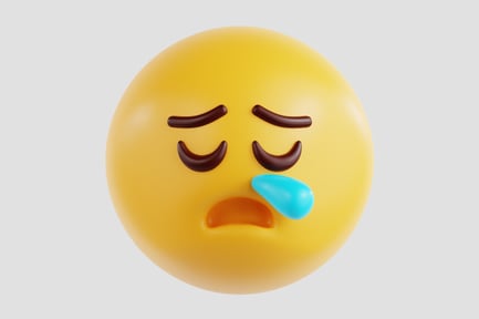 Preview: 3D Tired Face Emoji