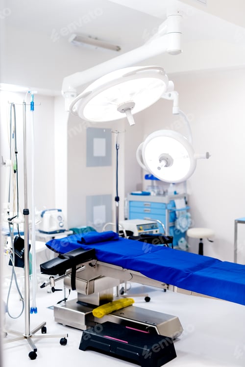 Preview: Medical equipment and modern devices in surgical room.