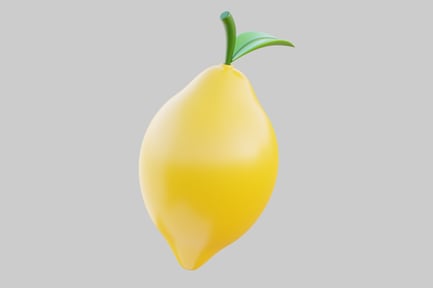 Preview: Lemon on a stem.