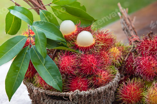 Preview: Fresh Red Rambutan fruit
