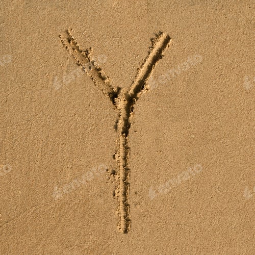 Preview: English sandy alphabet