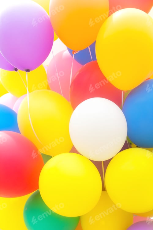Preview: Multicolored Balloon Background