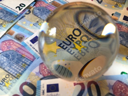 Preview: Predicting the European economic forecast, creative concept