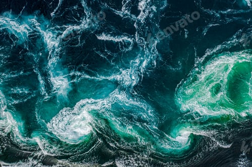 Preview: Waves of water of the river and the sea meet each other during high tide and low tide