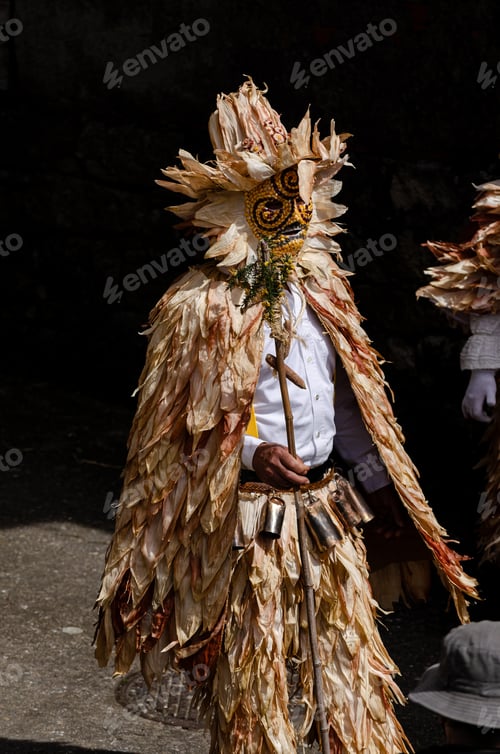 Preview: Follateiros is a traditional carnival mask from Lobios, Ourense. Spain