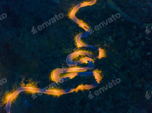 Preview: Aerial view of highway junctions. Bridge roads shape in structure. Top view. Urban city