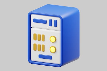 Preview: Cartoon server rack unit