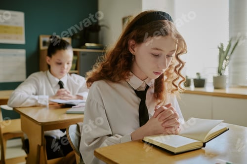 Preview: Studying in Classroom with Focused Expressions