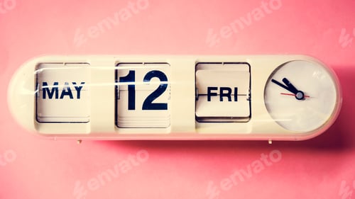 Preview: Analog retro clock time punctual tool