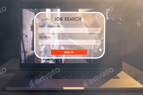 Preview: Job search concept, find your career, online website.
