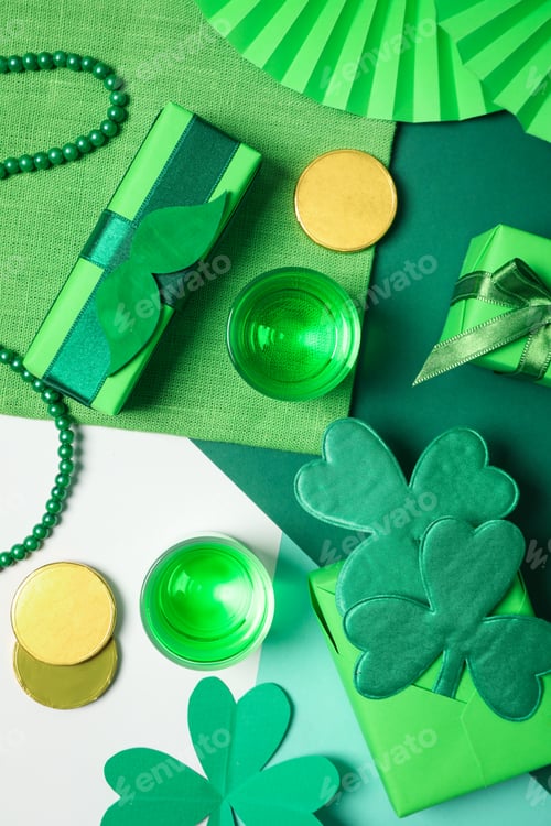 Preview: Concept of St. Patrick's Day, top view