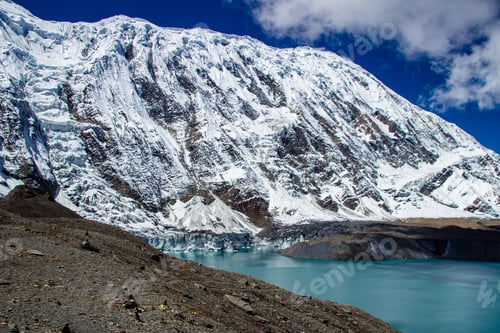 Preview: Mountain lake in Manag, Nepal,