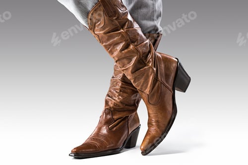 Preview: Legs In Jeans And Cowboys Boots