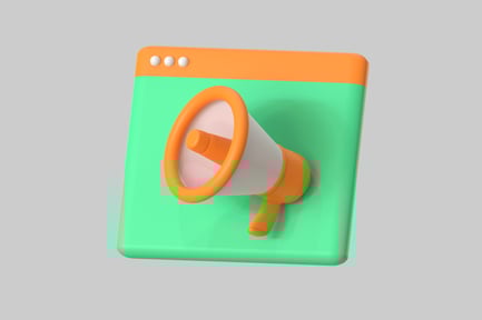 Preview: Megaphone in a square.