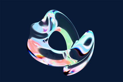 Preview: Torus Abstract Shape Curved Metallic