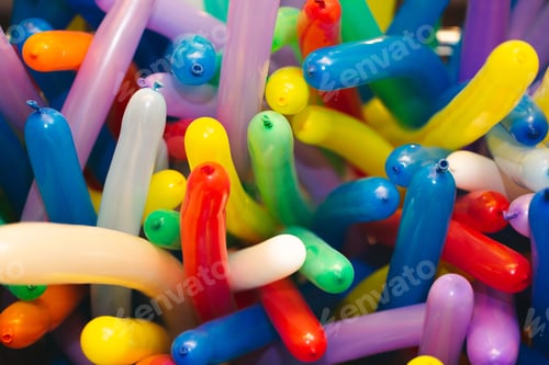 Preview: Colorful balloons with a fun holiday background