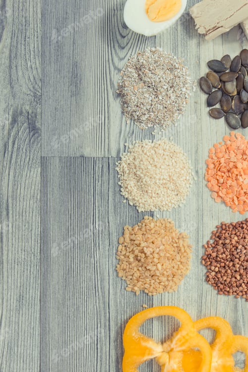 Preview: Nutritious food containing natural vitamin B6 and minerals. Healthy eating