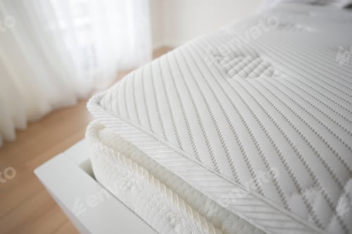 Preview: Background of comfortable mattress, top view