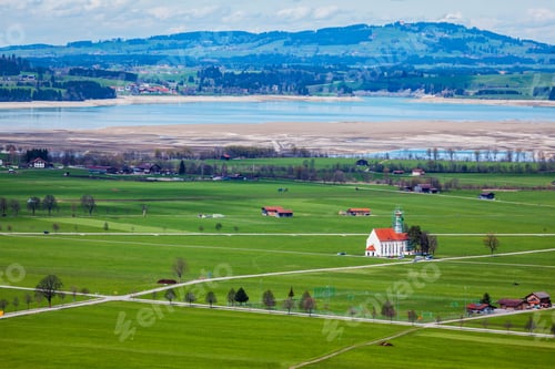 Preview: Aerial view of German countryside