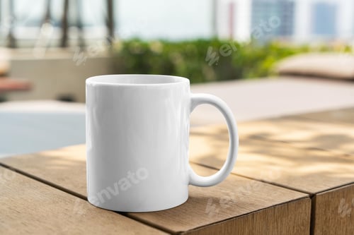 Preview: mockup, realistic, mug, advertisement