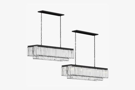 Preview: Modern Crystal Rectangular Chandelier
