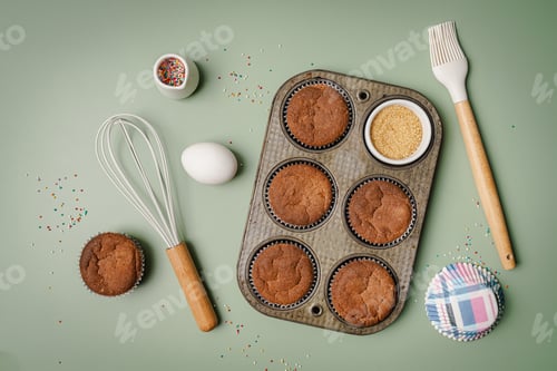 Preview: Baking or cooking background.